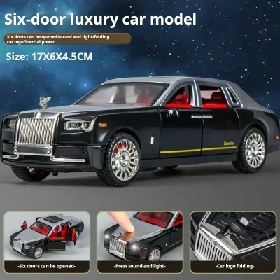 Simulation Rolls-Royce Phantom Model Car Model Ornaments Luxury Car Sedan Children’s Toy Car Boy Collection