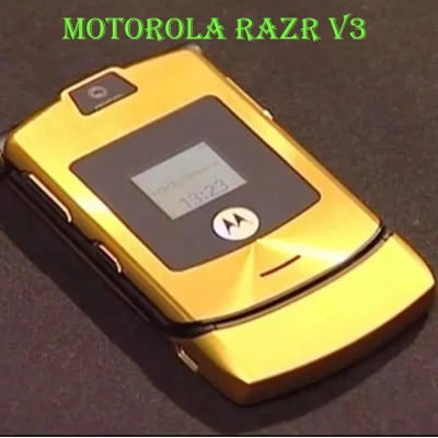 Motorola Razr V3 Original Unlocked Flip Bluetooth Double Telephone Advanced Screen Called Quick GSM 850/ 900/ 1800 /1900