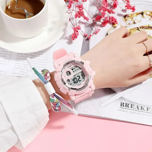 YIKAZE Kids Watches Fashion Luminous Waterproof Alarm Clock Watches Boys and Girls Student Smart Electronic Watch Gift