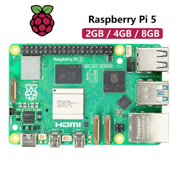 Official Raspberry Pi 5 16GB 8GB 2GB 4GB Laptop Mini PC Computer BCM2712 Processor Raspberry Pi Development Board Bluebooth 5.0