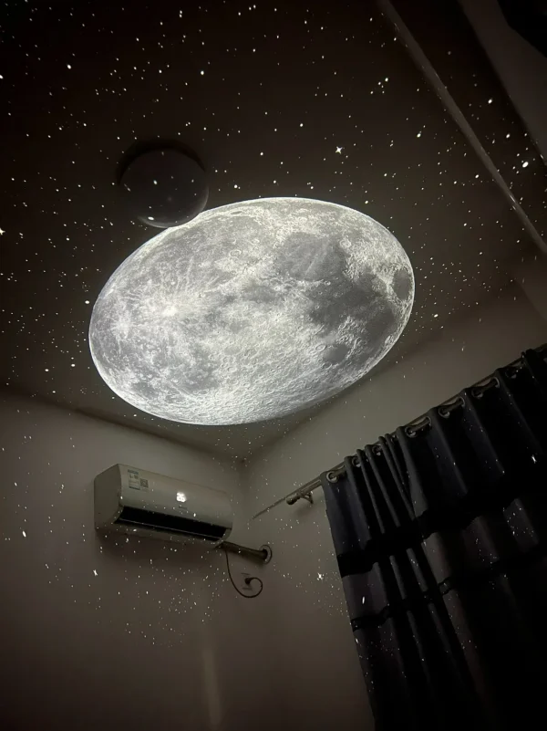 Moon and Stars - Discs for POCOCO Galaxy Projector, 5k Ultra HD, Realistic Galaxy Patterns,96% Ligh (No Projector)