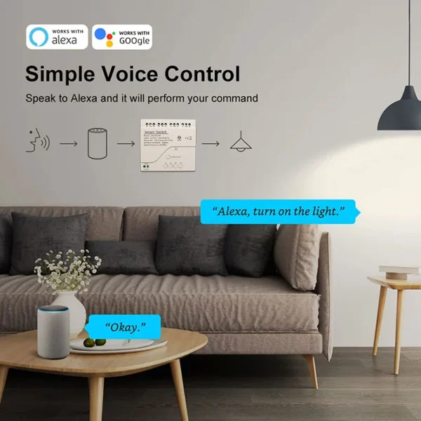 4CH Tuya Relay Module AC/DC 7-32V AC 220V 10A Smart Wifi Switch 4 Channels RF433 Receiver Work With Vioce Alexa Google Home