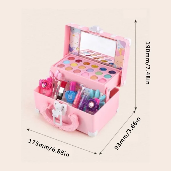 Children Makeup Playing Box Princess Toys Makeup Girl Toys Play Set Lipstick Eye Shadow Safety Nontoxic Toys Kit for Kids Gift