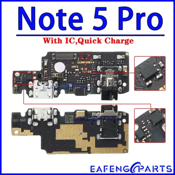 Usb Dock Charger Connector Flex for Xiaomi Redmi Note 5 Plus 5A 6 6A Pro Charging Board Flex Ports Module