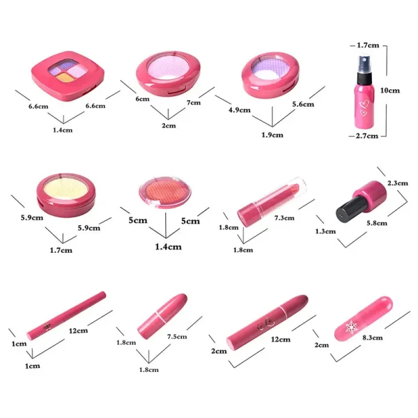 Children Simulation Cosmetics Girl Toys Pretend Princess Makeup Games Lipstick Nail Polish Play Home Model Toys For Girls Gifts