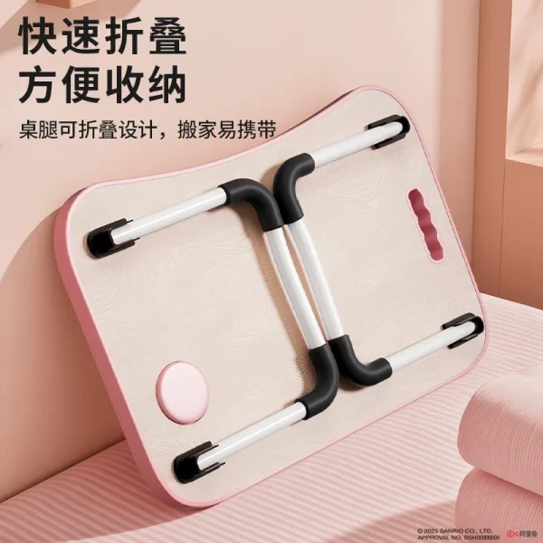 Sanrios Hello Kitty Folding Portable Storage Cartoon Table on Bed My Melody Home Dormitory Eating Computer Office Study Table
