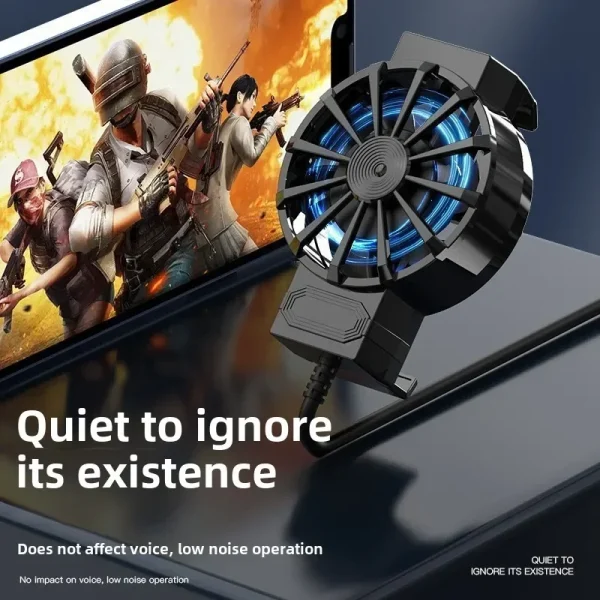 Portable Mini Universal Cell Phones Turbo Hurricane Cooling Fan Radiator X16 for PUBG Game Cooler for IOS Android Cool Heat Sink