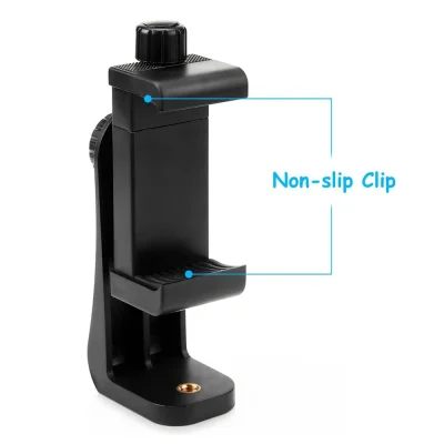 Mobile Phone Clip 360 Degree Compatible With All 1/4 Screw Cellphone Holder Tripod Mount Desk Tripod Adapter For Iphone Huawei