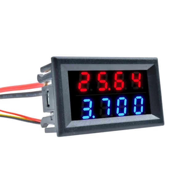 LCD Digital Voltmeter Ammeter Wattmeter Voltage Current Power Meter Volt Detector Tester Monitor 48V 60V 72V DC 0-100V 10A 1000W