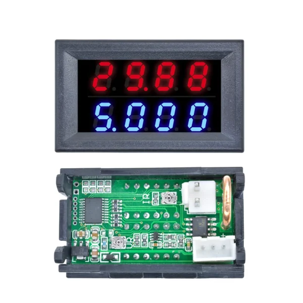 LCD Digital Voltmeter Ammeter Wattmeter Voltage Current Power Meter Volt Detector Tester Monitor 48V 60V 72V DC 0-100V 10A 1000W