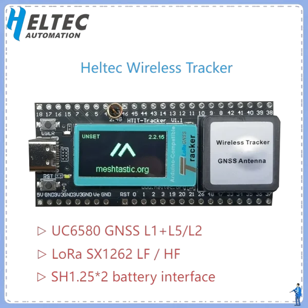 New Heltec ESP32 LoRa v3 Meshtastic Network Asset Tracker Wi-Fi Bluetooth GPS tracker for vehicle bike kids Pet Car fitness