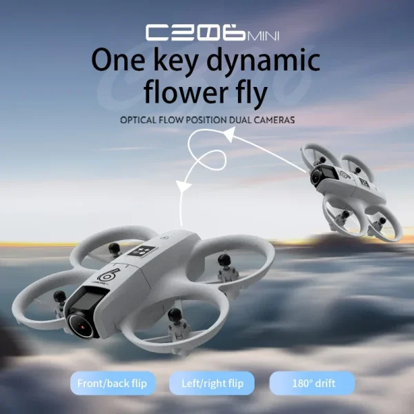 HD Quadcopter Drone with Dual Cameras, Obstacle Avoidance & Optical Flow - Cool LED Lights, Ideal Children's Toy Gift