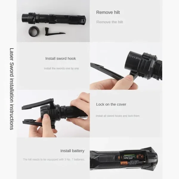 Telescopic Sword 75cm RGB Light Saber 2 In 1 7-Color/1 Color Lightsaber for 3+ Kids Laser Sword Toy Party Glow Swords Coser Toy
