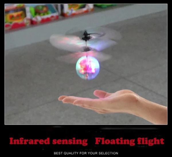 Flying Ball LED Luminous Kid Flight Balls Electronic Infrared Induction Aircraft Remote Control Toys Magic Sensing Helicopter