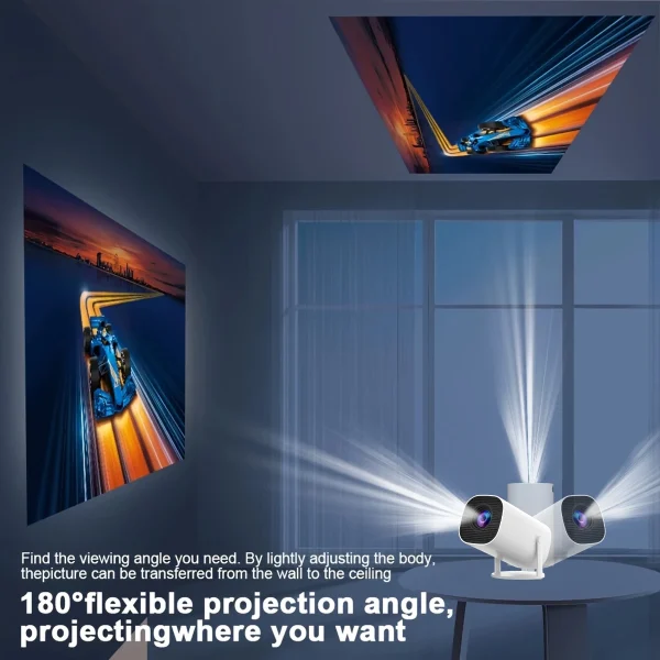 HY300 Projector Pro Supports 1080P 4k WiFi6 Wireless Suitable for Mobile Phones Notebooks Home Theater Projectors