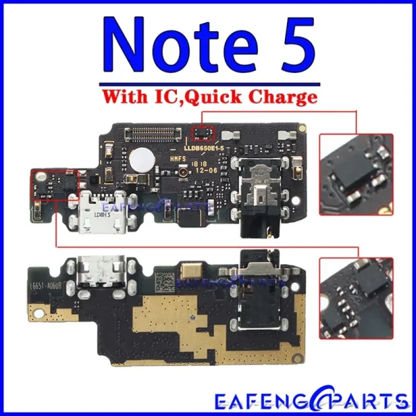 Usb Dock Charger Connector Flex for Xiaomi Redmi Note 5 Plus 5A 6 6A Pro Charging Board Flex Ports Module