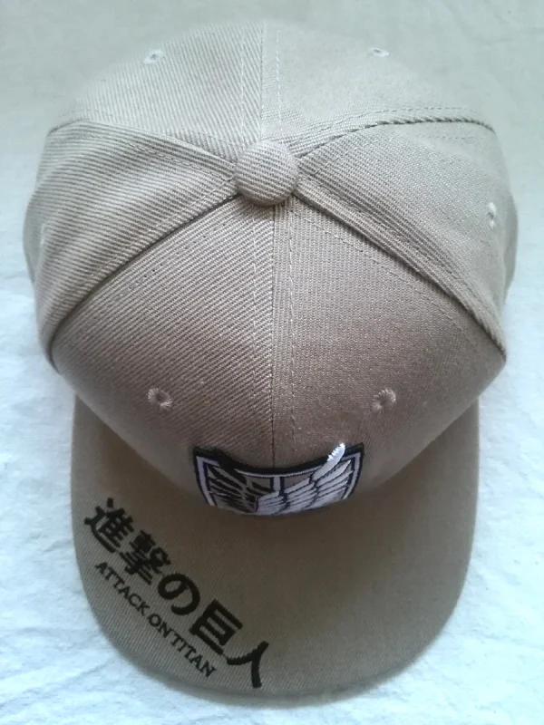 Anime Attack on Titan Hip-hop Cap Cartoon Baseball Cap Scout Regiment Sun Hat Size Adjustable