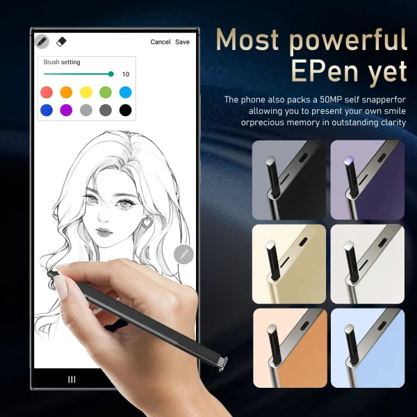 HOT 2025 new S25 Ultra original intelligent 5G dual card dual standby Android 14 system global version phones 8000mAh battery