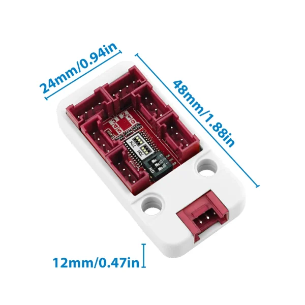 M5Stack Official I2C Hub 1 to 6 Expansion Unit V2.1 with DIP Switch(PCA9548A)